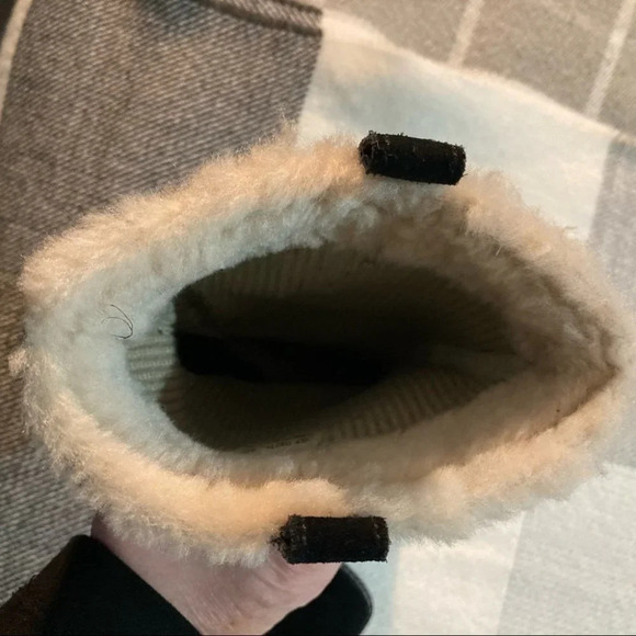 COLE HAAN Sz 9 Wedge Suede Lined Sherpa On Shaft Mid-Calf Boots NWOT - Picture 6 of 10